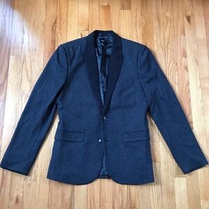 H&M Charcoal Gray & Black Blazer 38R
